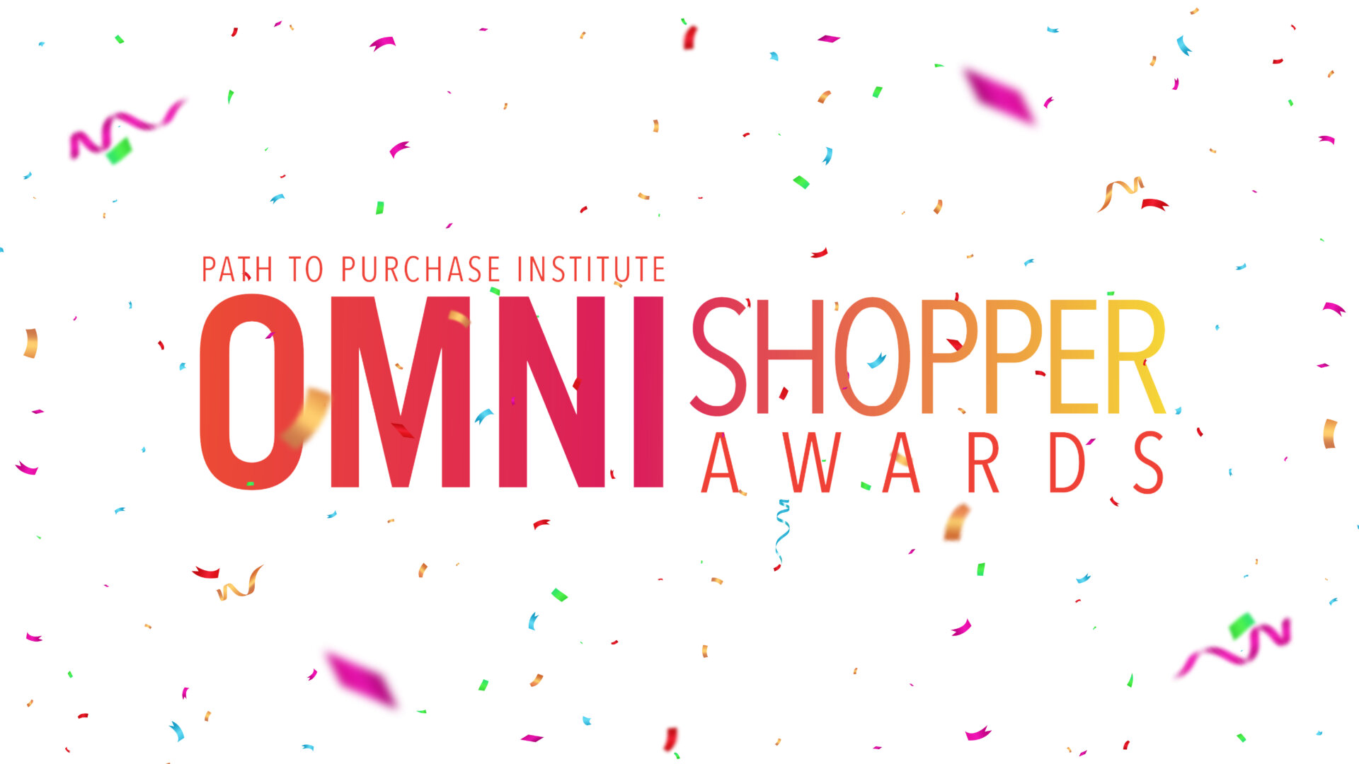 Omni Shopper Awards Logo surrounded by confetti